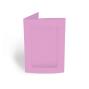 Passepartoutkarte rechteck 3-Fach DIN A6 in struktur blütenrosa