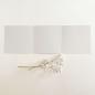 Trippel-Pocketfold-Karte quadratisch (15x15) Recycling-Karton "Kraft Wollweiss" Basic Line