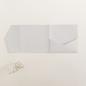 Pocketfold-Karte Quadrat (15x15) Recycling-Karton "Wollweiss" Exklusiv Line