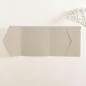 Pocketfold-Karte Quer-Format quadratisch (15x15) Recycling-Karton "Kraft Kakao 15%" Basic Line
