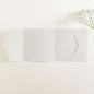 Pocketfold-Karte Quer-Format quadratisch (15x15) Recycling-Karton "Kraft Wollweiss" Basic Line