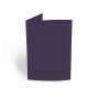 Passepartoutkarte rechteck 3-Fach DIN A6 in aubergine
