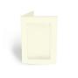 Passepartoutkarte rechteck 3-Fach DIN A6 in hellcreme