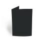 Passepartoutkarte rechteck 3-Fach DIN A6 in schwarz