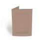 Passepartoutkarte rechteck 3-Fach DIN A6 in taupe