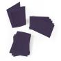 Preview: Passepartoutkarte mit rechteckigem Ausschnitt und Briefumschlag, DIN C6 in aubergine