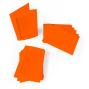 Preview: Passepartoutkarte mit rechteckigem Ausschnitt und Briefumschlag, DIN C6 in orange