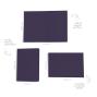 Preview: Faltkarte mit Briefumschlag DIN B6 in aubergine