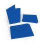 Preview: Faltkarte mit Briefumschlag DIN B6 in royalblau