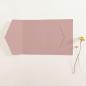 Preview: Pocketfold-Karte B6 seitlich Premium-Karton "Altrosa" Basic Line