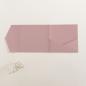 Pocketfold-Karte Quadrat (15x15) Premium-Karton "Altrosa" Exklusiv Line