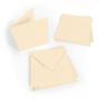 Preview: Faltkarte 15x15cm mit Briefumschlag 16x16cm in creme