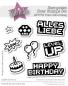 Preview: Kulricke Stempel "Pixelgeburtstag" 10x10cm Clear Stamp