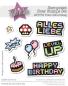 Preview: Kulricke Stempel "Pixelgeburtstag" 10x10cm Clear Stamp