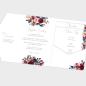 Preview: Pocketfold Einladung "Merlot und Navy" B6 