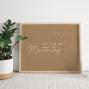 Preview: Spruchposter "Kraft weiß" quer | Geschenkidee | Personalisiert  | Muttertag | Wanddeko