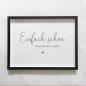 Preview: Spruchposter "Einfach schön" quer | Geschenkidee | Personalisiert  | Muttertag | Wanddeko