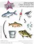 Preview: Kulricke Stempelset "Anglerauszeit" 10x10cm Clear Stamp 