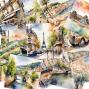 Preview: LaCreativ - Designpapier "Bonjour Frankreich" Paper Pack 6x6" - 24 Bogen