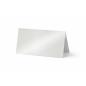 Tischkarte - Platzkarte 9 x 5 cm 300g/m² in metallic-polarweiss