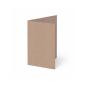 Trippelkarte - Leporello 220g/m² DIN A6 3-Fach in kraft rose