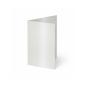Trippelkarte - Leporello 300g/m² DIN A6 3-Fach in metallic polarweiss