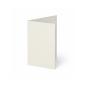 Trippelkarte - Leporello 250g/m² DIN A6 3-Fach in natur wollweiss