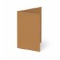 Trippelkarte - Leporello 220g/m² DIN B6 3-Fach in kraft braun