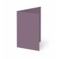 Trippelkarte - Leporello 220g/m² DIN B6 3-Fach in kraft purple