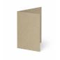 Trippelkarte - Leporello 220g/m² DIN B6 3-Fach in kraft grau