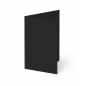 Trippelkarte - Leporello 270g/m² DIN B6 3-Fach in recycling schwarz