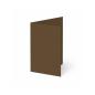 Preview: Trippelkarte - Leporello 220g/m² DIN A6 3-Fach in braun