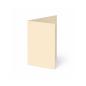 Trippelkarte - Leporello 240g/m² DIN A6 3-Fach in creme