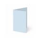 Trippelkarte - Leporello 240g/m² DIN A6 3-Fach in hellblau