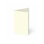 Trippelkarte - Leporello 240g/m² DIN A6 3-Fach in hellcreme