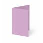 Trippelkarte - Leporello 220g/m² DIN B6 3-Fach in lavendel