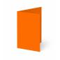 Trippelkarte - Leporello 240g/m² DIN B6 3-Fach in orange