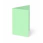 Trippelkarte - Leporello 240g/m² DIN B6 3-Fach in pastell grün