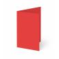 Trippelkarte - Leporello 240g/m² DIN B6 3-Fach in rot