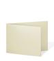 Doppelkarte - Faltkarte 250g/m² DIN B6 quer in metallic-ivory