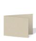 Doppelkarte - Faltkarte 250g/m² DIN B6 quer in recycling kakao