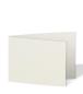 Doppelkarte - Faltkarte 250g/m² DIN B6 quer in natur wollweiss