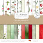 Preview: LaCreativ - Designpapier "Weihnachtsflora" Paper Pack 6x6" - 24 Bogen