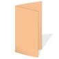 Faltkarte DIN Lang 210g/m² in struktur aprikose