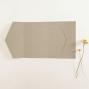 Preview: Pocketfold-Karte B6 seitlich Recycling "Kraft Grau" Basic Line