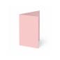 Trippelkarte - Leporello 240g/m² DIN A6 3-Fach in babypink