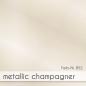 Preview: Passepartoutkarte oval 3-Fach DIN A6 in metallic champagner