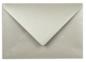 Briefumschläge - Briefhüllen in metallic-persilber, DIN A5 125g/m² oF, Nassklebung