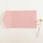 Preview: Pocketfold-Karte B6 seitlich Premium-Karton "Babypink" Basic Line