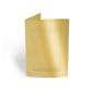 Passepartoutkarte rechteck 3-Fach DIN B6 in metallic-gold